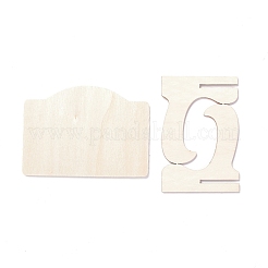 Bogen-Holz-Mini-Tafelschilder&nbsp;AJEW-M035-07
