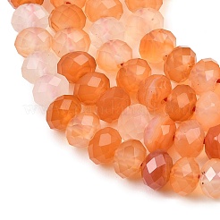 Chapelets de perles rouges en agate naturelle&nbsp;G-C259-A37-5x8mm