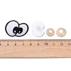 Bastelaugen aus Kunststoff&nbsp;DIY-GL0004-78