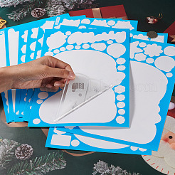 297 x statische Weihnachtsaufkleber aus PVC.&nbsp;DIY-TA0014-49B