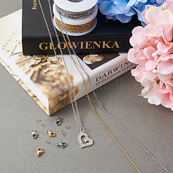 DIY-Sets zur Herstellung von Halsketten und Armbändern aus Edelstahl&nbsp;DIY-YS0001-24