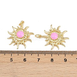 Pendentifs d'émail en laiton &nbsp;KK-L240-09G