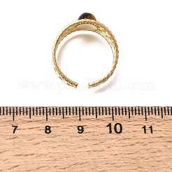 Anillos abiertos para puños de acero inoxidable 304&nbsp;RJEW-F213-03G-11