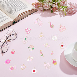100 stücke 20 stile valentinstag thema legierung emaille anhänger&nbsp;FIND-BM0001-25