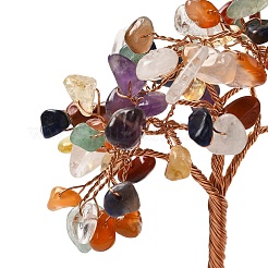 Decorazioni per alberi di natale con scaglie di pietre preziose naturali&nbsp;DJEW-K028-03D
