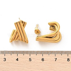 Ohrstecker aus 304 Edelstahl&nbsp;EJEW-M073-02G