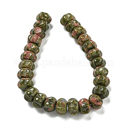 Natur Unakit Perlen Stränge&nbsp;G-G142-A09-01