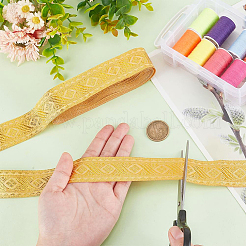 7.7~8 Yards Polyester-Jacquardband mit Blumen im ethnischen Stil&nbsp;OCOR-PH0004-48A