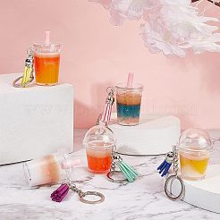 DIY 16 Stück Schlüsselanhänger-Kits mit Milchtee-Motiven&nbsp;DIY-OC0005-62