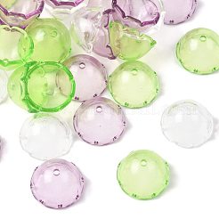 50 Stück transparente Perlenkappen aus Acryl in 3 Farben.&nbsp;OACR-FS0002-45