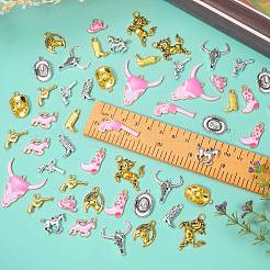 60 pz 15 stili pendenti in lega da cowboy occidentale&nbsp;FIND-SZ0019-69