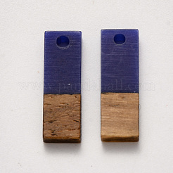Pendentifs en bois de résine et de noyer&nbsp;RESI-S358-B-79S
