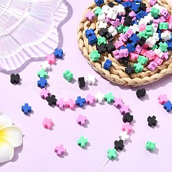 200 Stück 6 Farben handgefertigte Polymer Clay Perlen&nbsp;CLAY-CJ0002-05
