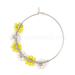 Blumenglas-Samen-Weinglas-Charms&nbsp;AJEW-JO00189
