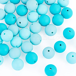 45 perles focales rondes en silicone de 3 couleurs&nbsp;SIL-TAD0001-01A
