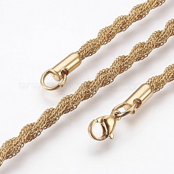 Ionenplattierung (IP) 304 Edelstahl-Kettenarmbänder&nbsp;BJEW-P236-27G