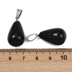 Natürlichen Obsidian Anhänger&nbsp;G-S364-072P-03