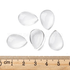 Cabochons en verre goutte à goutte transparent&nbsp;GGLA-R024-18x13