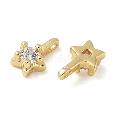 Ciondoli in ottone con pavé di zirconi chiari&nbsp;CU-CBA9FFD-11G-05