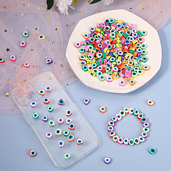 240 Stück 8 Farben handgefertigte Polymer Clay Perlen&nbsp;CLAY-CJ0001-51