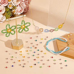 24 brins 24 brins de perles de verre électrolytique de couleurs&nbsp;EGLA-GO0001-10