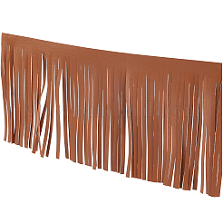 Ribete de flecos de gamuza y cuero sintético de 2 m&nbsp;AJEW-CY0001-58A-02
