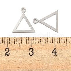 925 breloques triangle creux en argent sterling&nbsp;STER-B005-37P