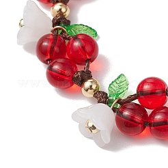 Verstellbare geflochtene Armbänder aus Polyesterschnur für Damen&nbsp;BJEW-JB11337
