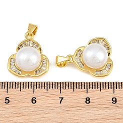 Messing micro pave klare zirkonia anhänger&nbsp;KK-CBA6A75-45G