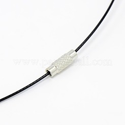 201 Edelstahldraht Halskette Kordel&nbsp;TWIR-SW001-1