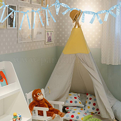 2 style de bannières en tissu avec nœud papillon&nbsp;AJEW-SP0002-70D