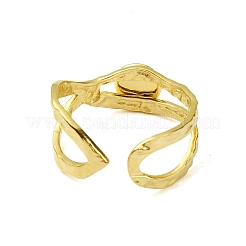 Anillos de dedo de ónix negro natural redondos con revestimiento de iones (IP)&nbsp;RJEW-H233-01G-03