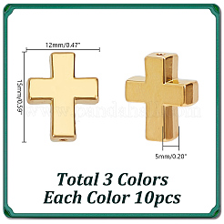 30pcs 3 Farben tibetanische Legierungsperlen&nbsp;TIBEB-HY0001-11