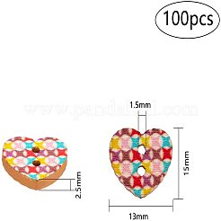 Boutons en bois imprimés&nbsp;BUTT-UN0001-01