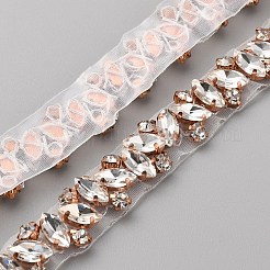 Kristall-Strass-Brautgürtelbesatzkette&nbsp;DIY-WH0449-70B