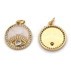 Pendentifs en laiton zircon cubique transparent&nbsp;ZIRC-B0003-14G