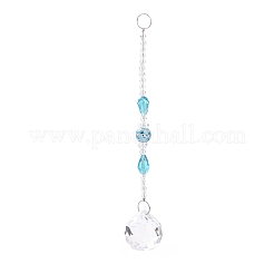 Lustre boule de cristal facetté prismes de capteurs de soleil&nbsp;AJEW-G025-A07