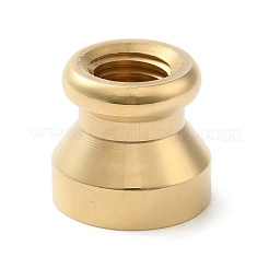 Timbro in ottone con sigillo in ceralacca rotondo placcato oro&nbsp;STAM-K002-01G-05