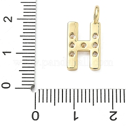 Pendenti in zirconi cubici trasparenti in micro pavè di ottone&nbsp;KK-I476-01G-H