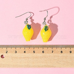 Orecchino pendente in resina color ab&nbsp;EJEW-FS00011