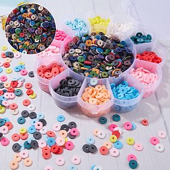 2400pcs einzelne Farben handgemachte Polymertonperlen&nbsp;CLAY-SZ0001-55