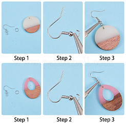 6 Paar DIY-Sets zum Herstellen baumelnder Ohrringe&nbsp;DIY-SC0007-05
