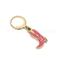Anillos marcadores de puntadas de tejido esmaltados de acero inoxidable 304&nbsp;HJEW-JM04374