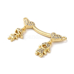 Pendentifs en laiton zircon cubique pavé&nbsp;KK-M287-06G-A