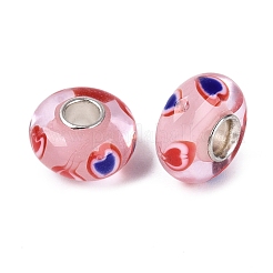 Handgefertigte Glasperlen mit Messingkern im europäischen Stil&nbsp;LS-LAMP-N044-05S-01