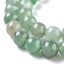 Chapelets de perles en aventurine vert naturel&nbsp;G-Q462-8mm-20A