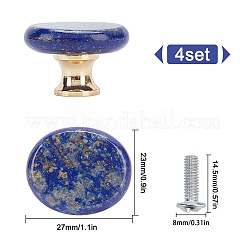 Natürliche Lapislazuli Schubladenknöpfe&nbsp;FIND-WH0056-40P-01