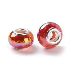 Perles européennes en résine de placage UV&nbsp;RESI-M001-03E