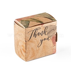 Confezione regalo di carta kraft creativa pieghevole rettangolare&nbsp;CON-B002-04E-02