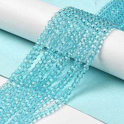 Perles en verre transparentes&nbsp;EGLA-A035-T4mm-D08